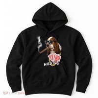 Hustle Hound Gambling Dog Tee Hoodie thumb 0