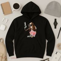 Hustle Hound Gambling Dog Tee Hoodie thumb 3