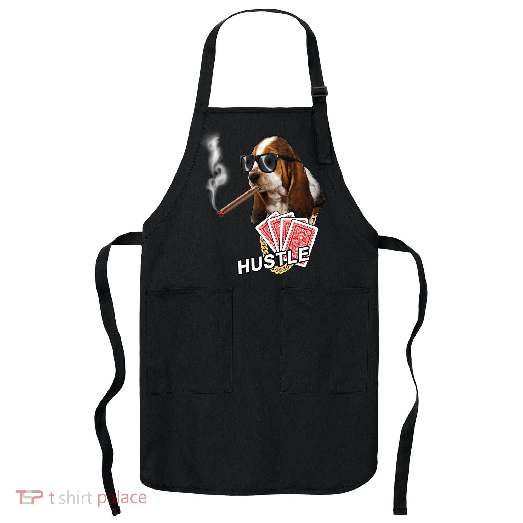 Hustle Hound Gambling Dog Tee Apron