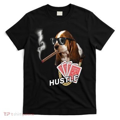 Hustle Hound Gambling Dog Tee T-Shirt