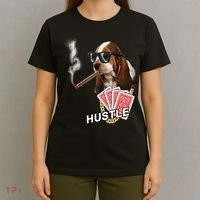 Hustle Hound Gambling Dog Tee T-Shirt thumb 4
