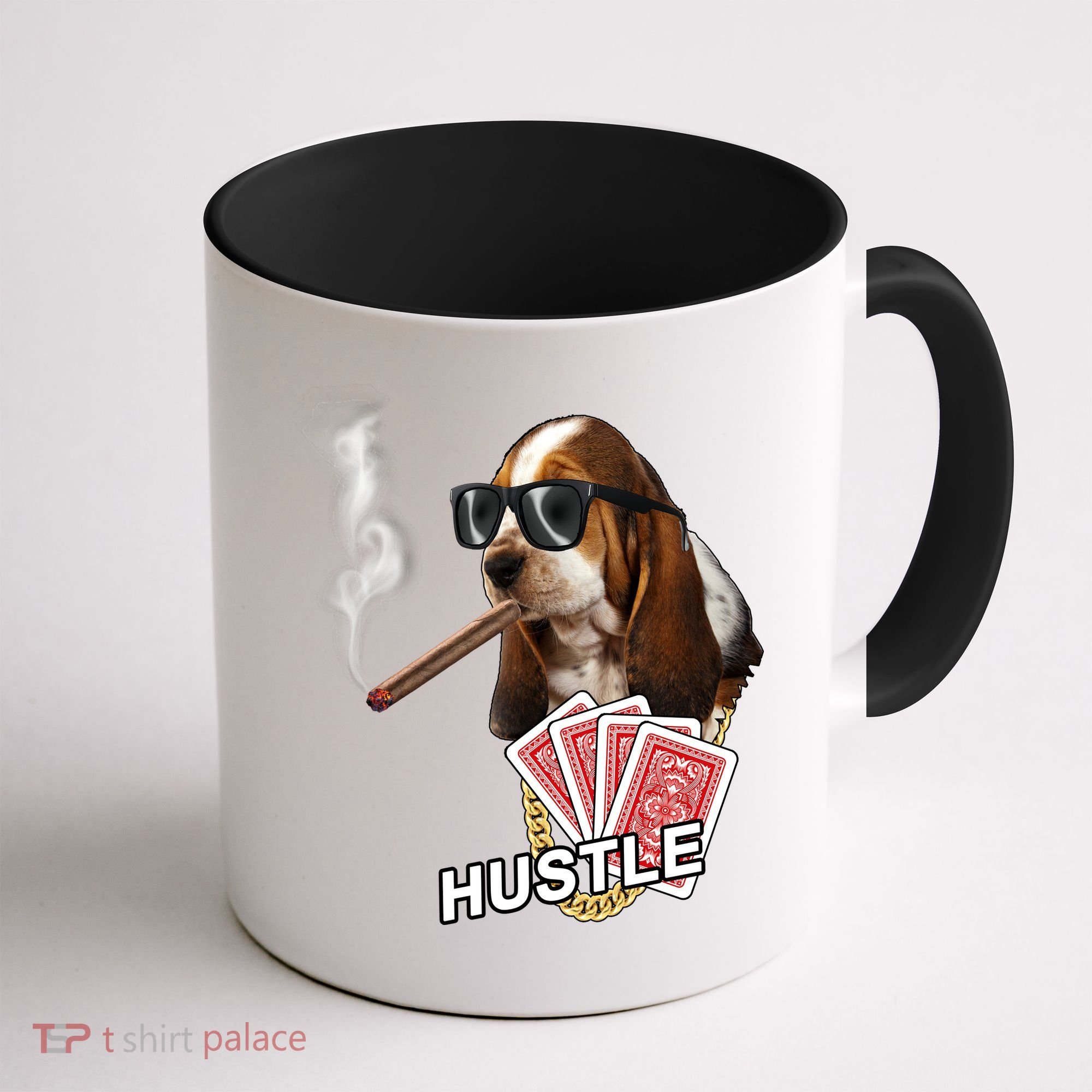 Hustle Hound Gambling Dog Tee Coffee Mug