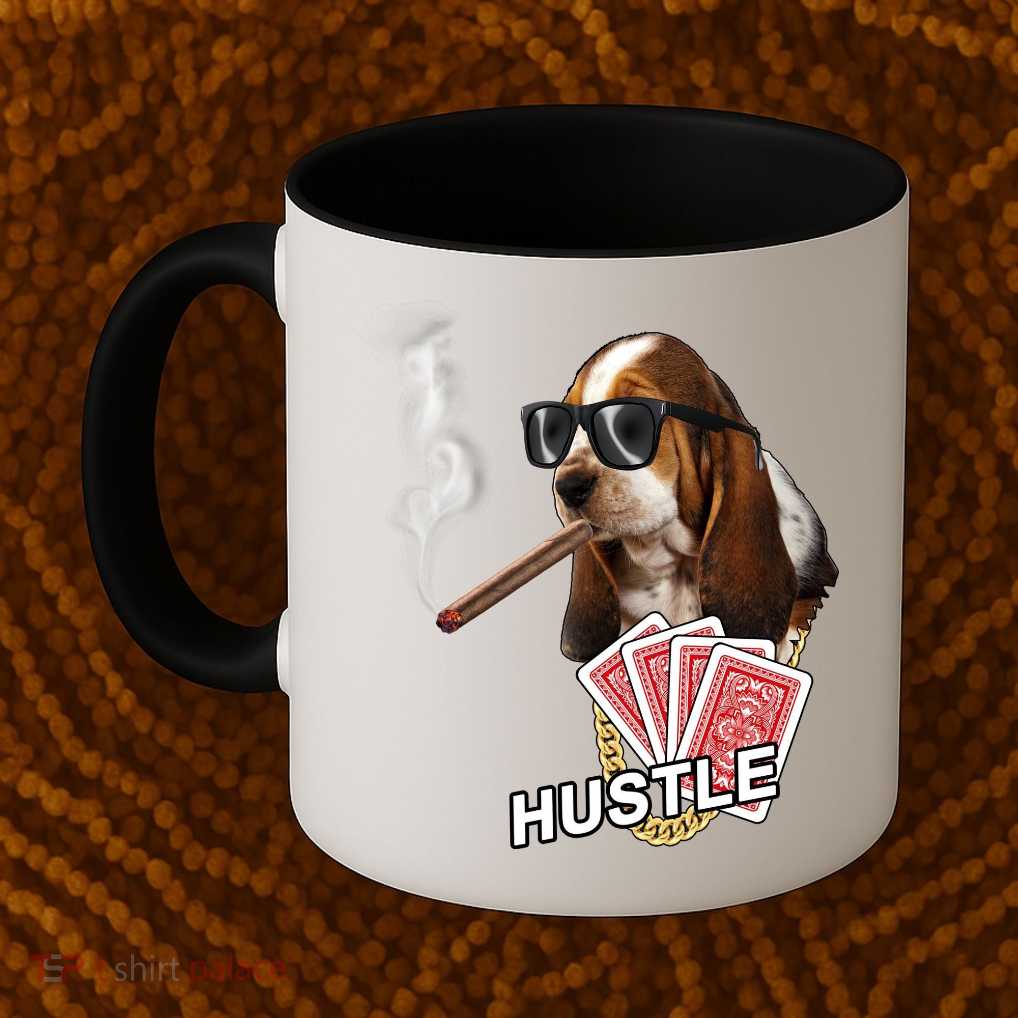 Hustle Hound Gambling Dog Tee Coffee Mug