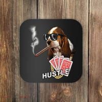 Hustle Hound Gambling Dog Tee Coaster thumb 0