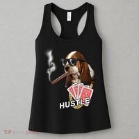 Hustle Hound Gambling Dog Tee Women's Tank Top thumb 3