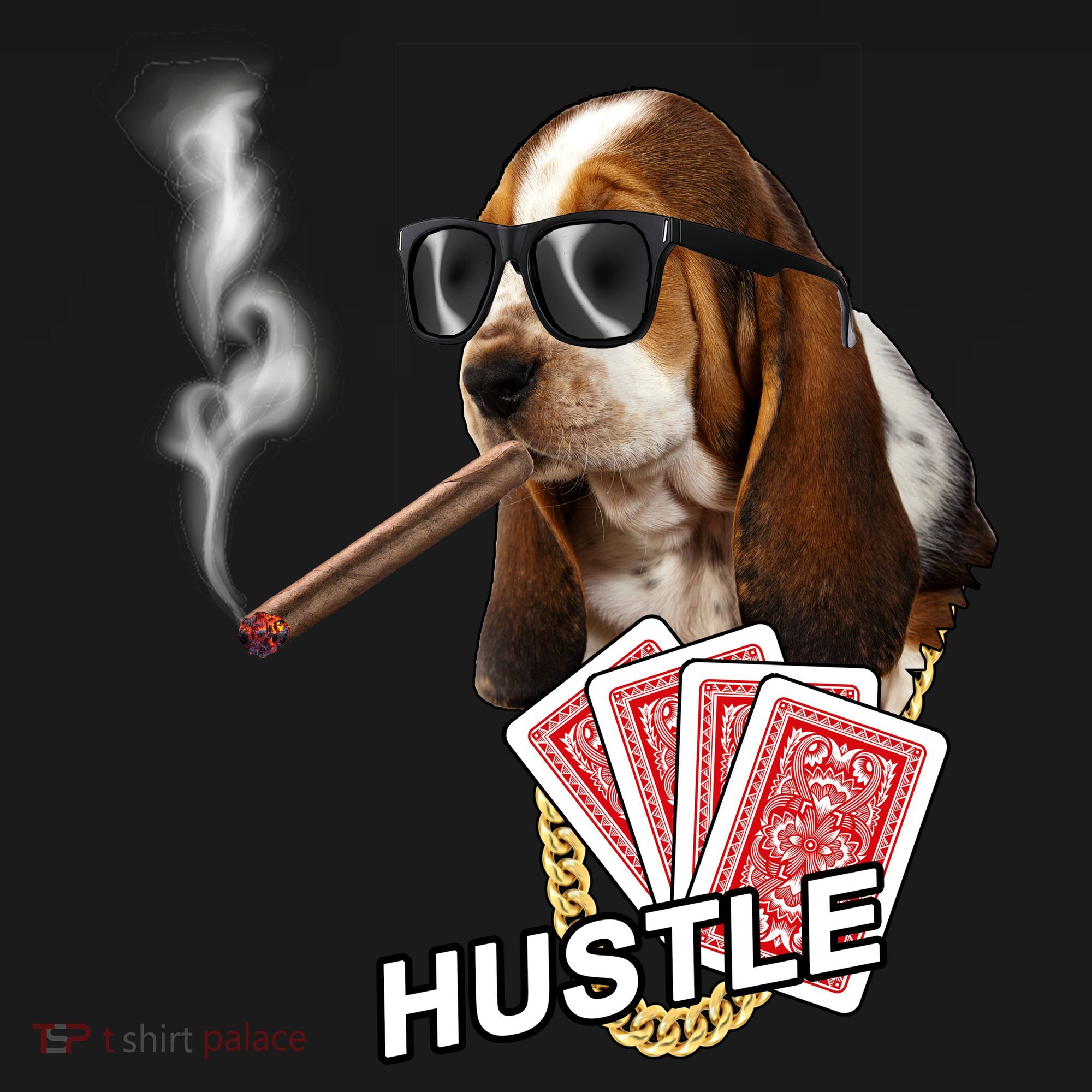 Hustle Hound Gambling Dog Tee Women's Tank Top