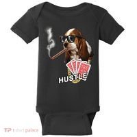 Hustle Hound Gambling Dog Tee Baby Bodysuit thumb 0