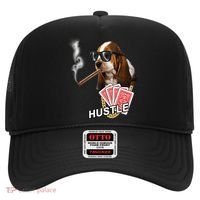 Hustle Hound Gambling Dog Tee Hat thumb 0