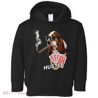 Hustle Hound Gambling Dog Tee Toddler Hoodie thumb 0