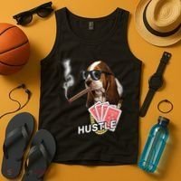 Hustle Hound Gambling Dog Tee Tank Top thumb 4