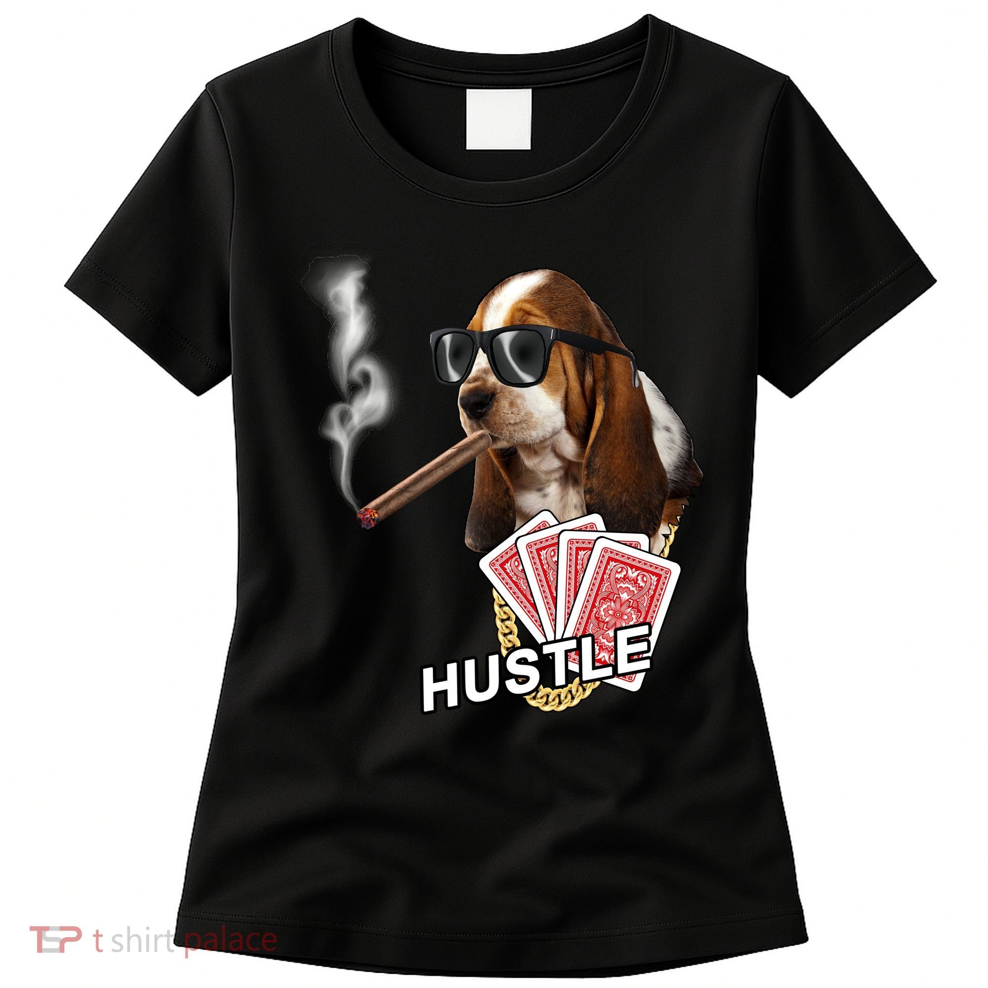 Hustle Hound Gambling Dog Tee Women's T-Shirt