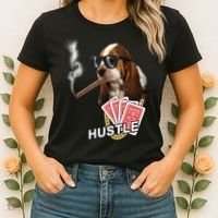 Hustle Hound Gambling Dog Tee Women's T-Shirt thumb 2
