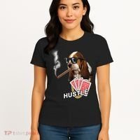 Hustle Hound Gambling Dog Tee Women's T-Shirt thumb 4