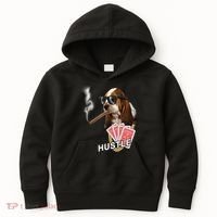 Hustle Hound Gambling Dog Tee Kids Hoodie thumb 0