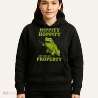 Hippity Hoppity Get Off My Property Frog Meme Hoodie thumb 5