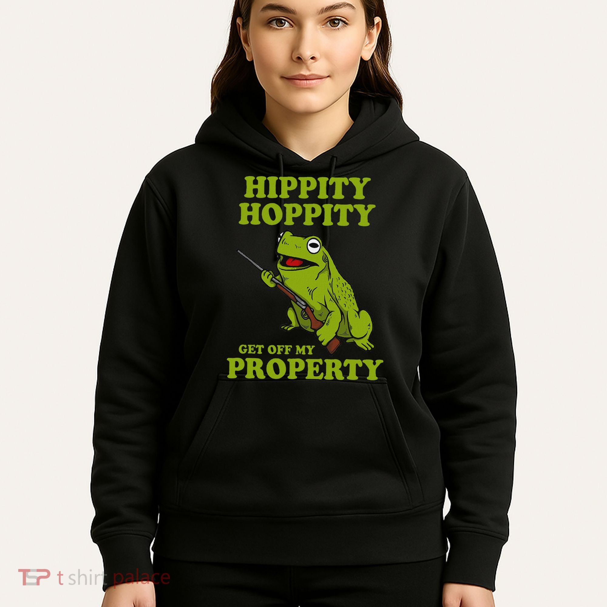 Hippity Hoppity Get Off My Property Frog Meme Hoodie