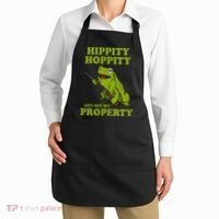 Hippity Hoppity Get Off My Property Frog Meme Apron thumb 2