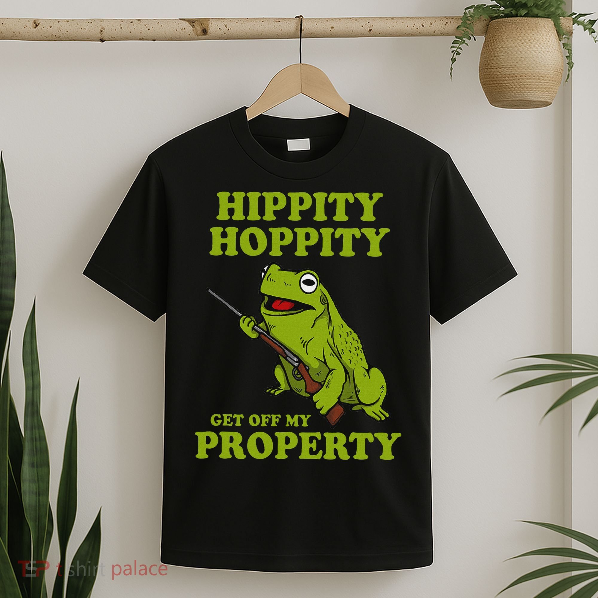 Hippity Hoppity Get Off My Property Frog Meme T-Shirt