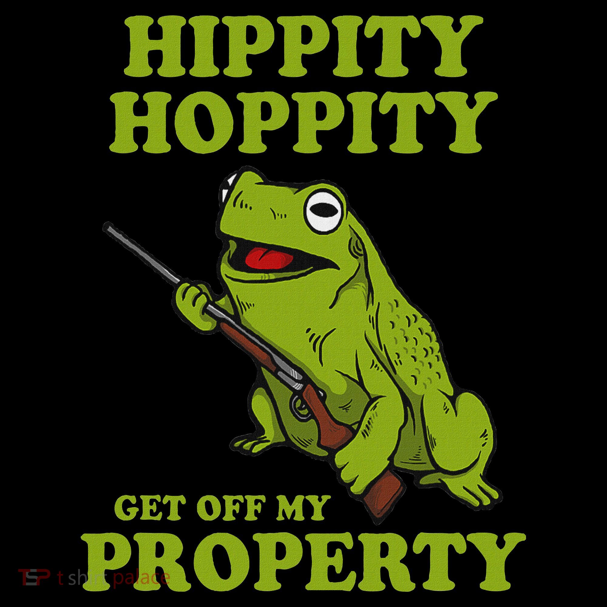 Hippity Hoppity Get Off My Property Frog Meme Women's Hoodie