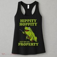 Hippity Hoppity Get Off My Property Frog Meme Women's Tank Top thumb 3