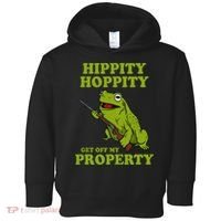 Hippity Hoppity Get Off My Property Frog Meme Toddler Hoodie thumb 0