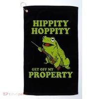 Hippity Hoppity Get Off My Property Frog Meme Golf Towel thumb 0