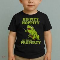 Hippity Hoppity Get Off My Property Frog Meme Toddler T-Shirt thumb 2