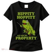 Hippity Hoppity Get Off My Property Frog Meme Women's T-Shirt thumb 0