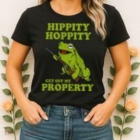 Hippity Hoppity Get Off My Property Frog Meme Women's T-Shirt thumb 2