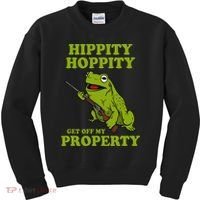 Hippity Hoppity Get Off My Property Frog Meme Kids Sweatshirt thumb 0