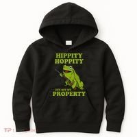 Hippity Hoppity Get Off My Property Frog Meme Kids Hoodie thumb 0