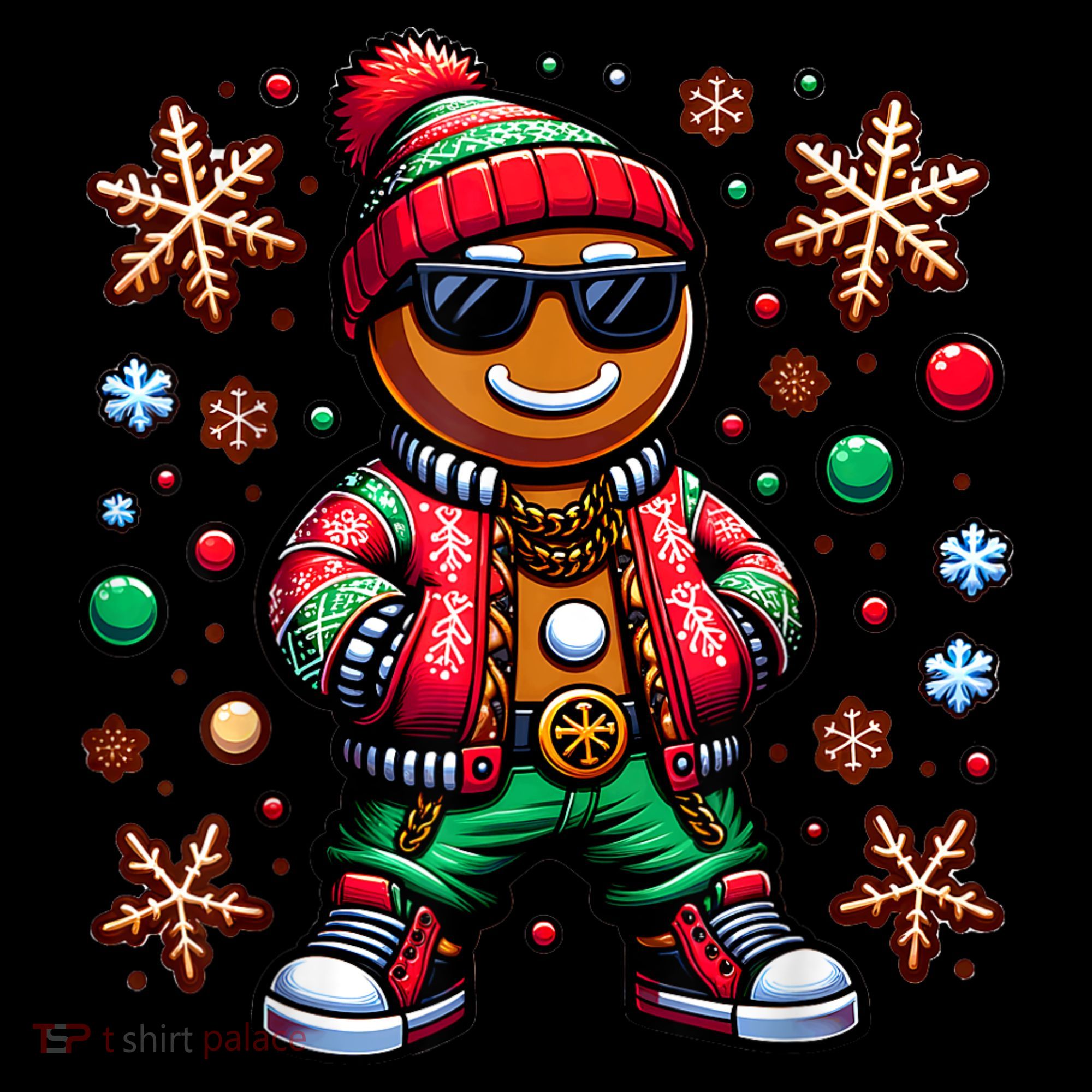 Hip Hop Gingerbread Man Xmas Funny Christmas Coffee Mug