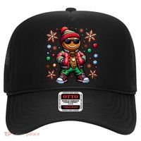 Hip Hop Gingerbread Man Xmas Funny Christmas Hat thumb 0