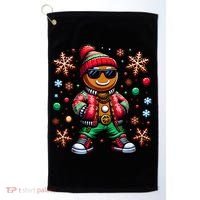 Hip Hop Gingerbread Man Xmas Funny Christmas Golf Towel thumb 0