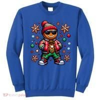 Hip Hop Gingerbread Man Xmas Funny Christmas Sweatshirt thumb 0