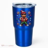 Hip Hop Gingerbread Man Xmas Funny Christmas Tumbler thumb 0