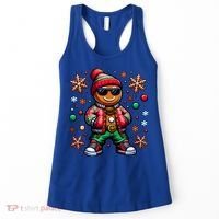 Hip Hop Gingerbread Man Xmas Funny Christmas Women's Tank Top thumb 0