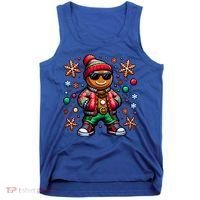 Hip Hop Gingerbread Man Xmas Funny Christmas Tank Top thumb 0