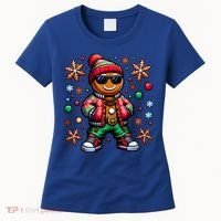 Hip Hop Gingerbread Man Xmas Funny Christmas Women's T-Shirt thumb 0