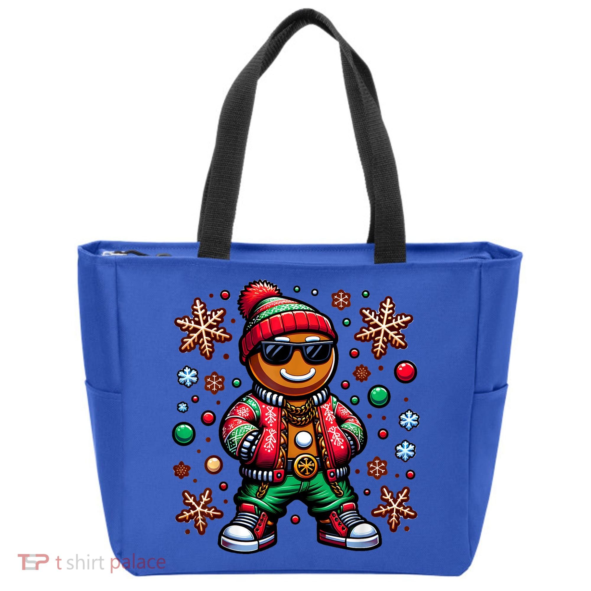 Hip Hop Gingerbread Man Xmas Funny Christmas Tote Bag