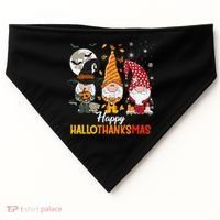 Happy Hallothanksmas Ghomes USA-Made Doggie Bandana thumb 0