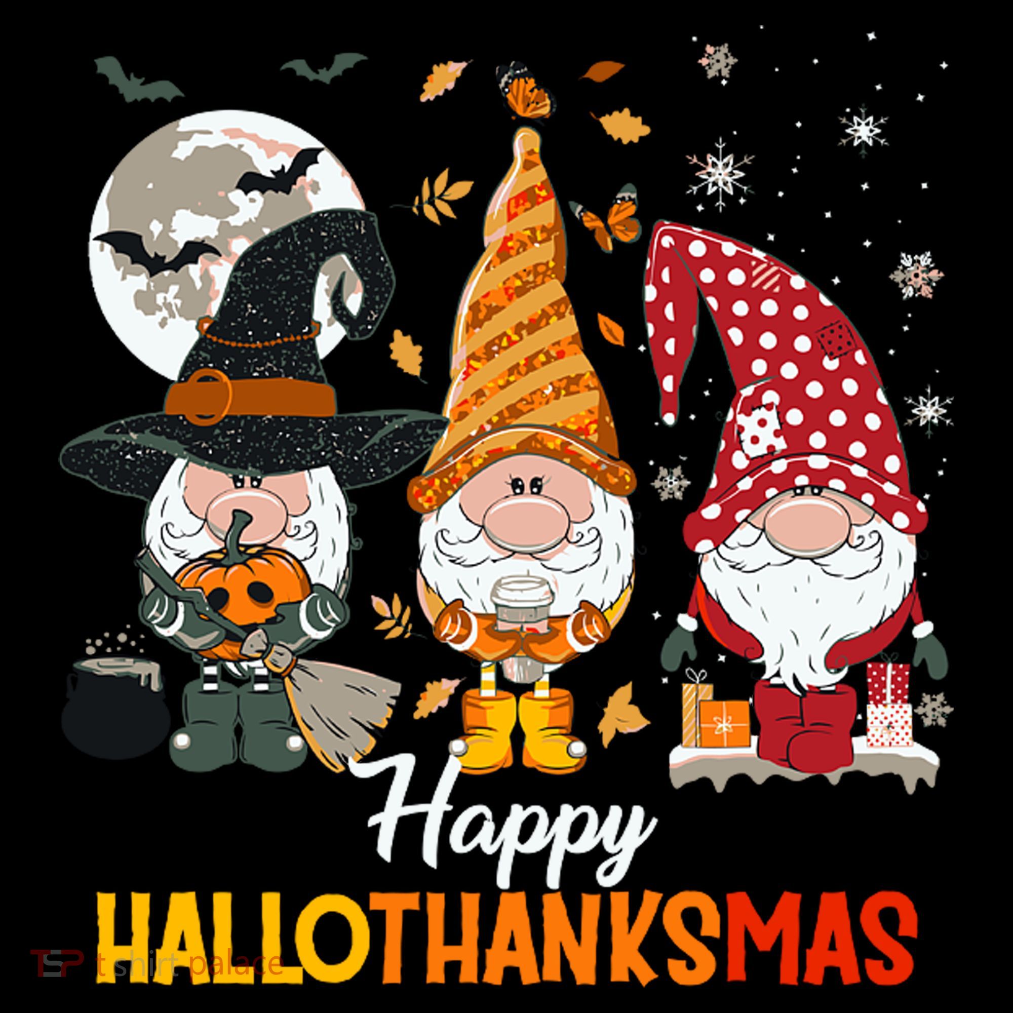 Happy Hallothanksmas Ghomes Coaster