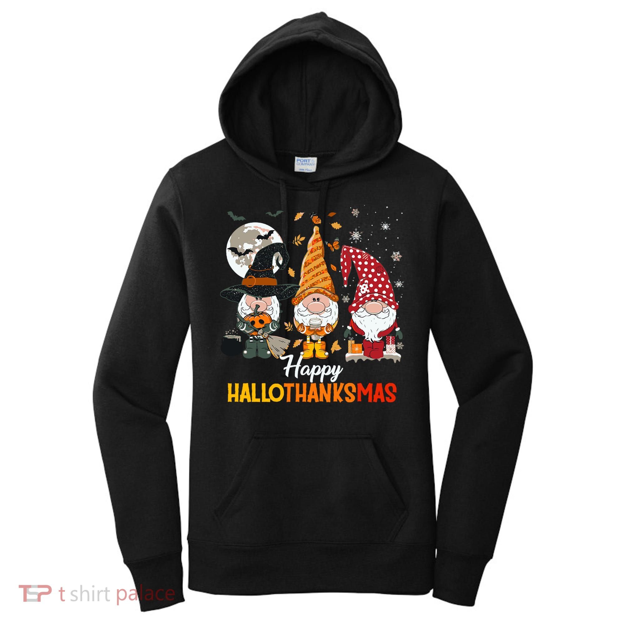Happy Hallothanksmas Ghomes Women's Hoodie