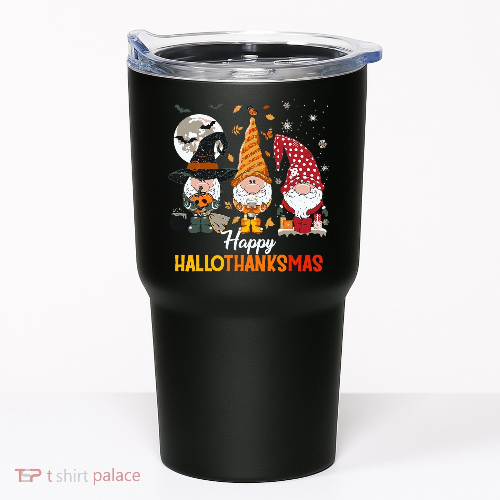 Happy Hallothanksmas Ghomes Tumbler