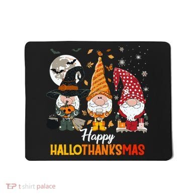 Happy Hallothanksmas Ghomes Mousepad