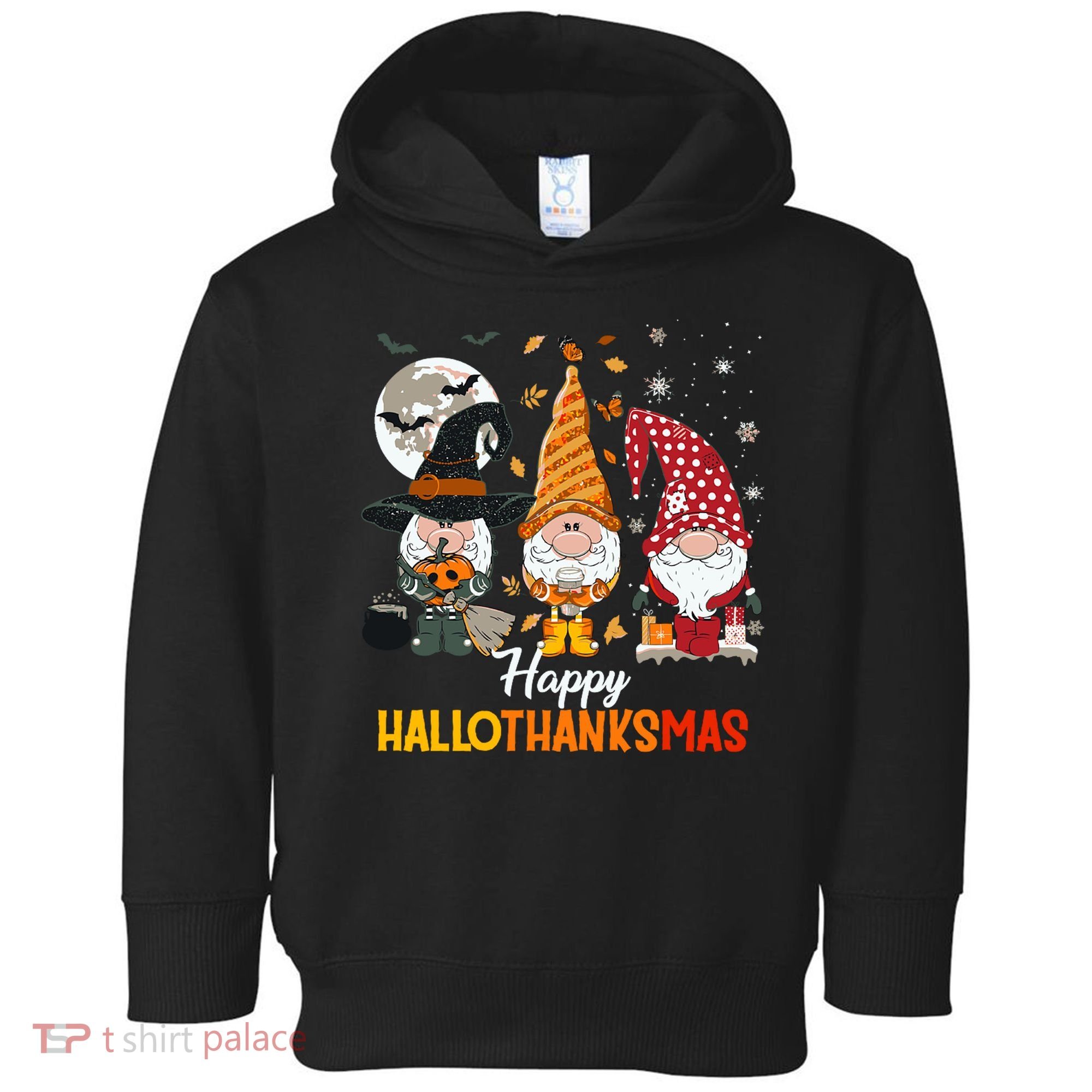 Happy Hallothanksmas Ghomes Toddler Hoodie