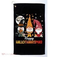 Happy Hallothanksmas Ghomes Golf Towel thumb 0