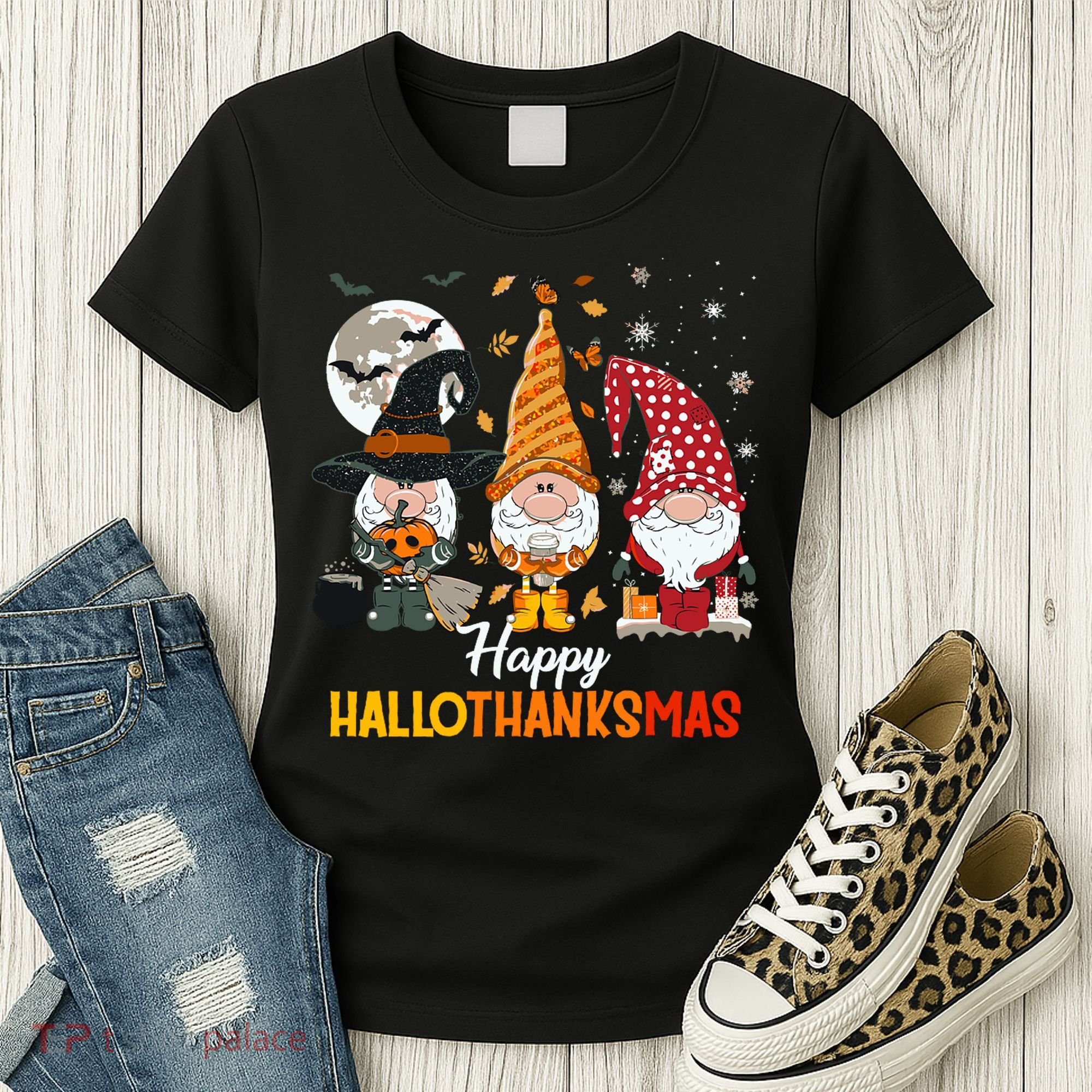 Happy Hallothanksmas Ghomes Women's T-Shirt