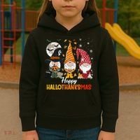 Happy Hallothanksmas Ghomes Kids Hoodie thumb 3