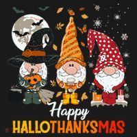 Happy Hallothanksmas Ghomes Kids Long Sleeve Shirt thumb 2